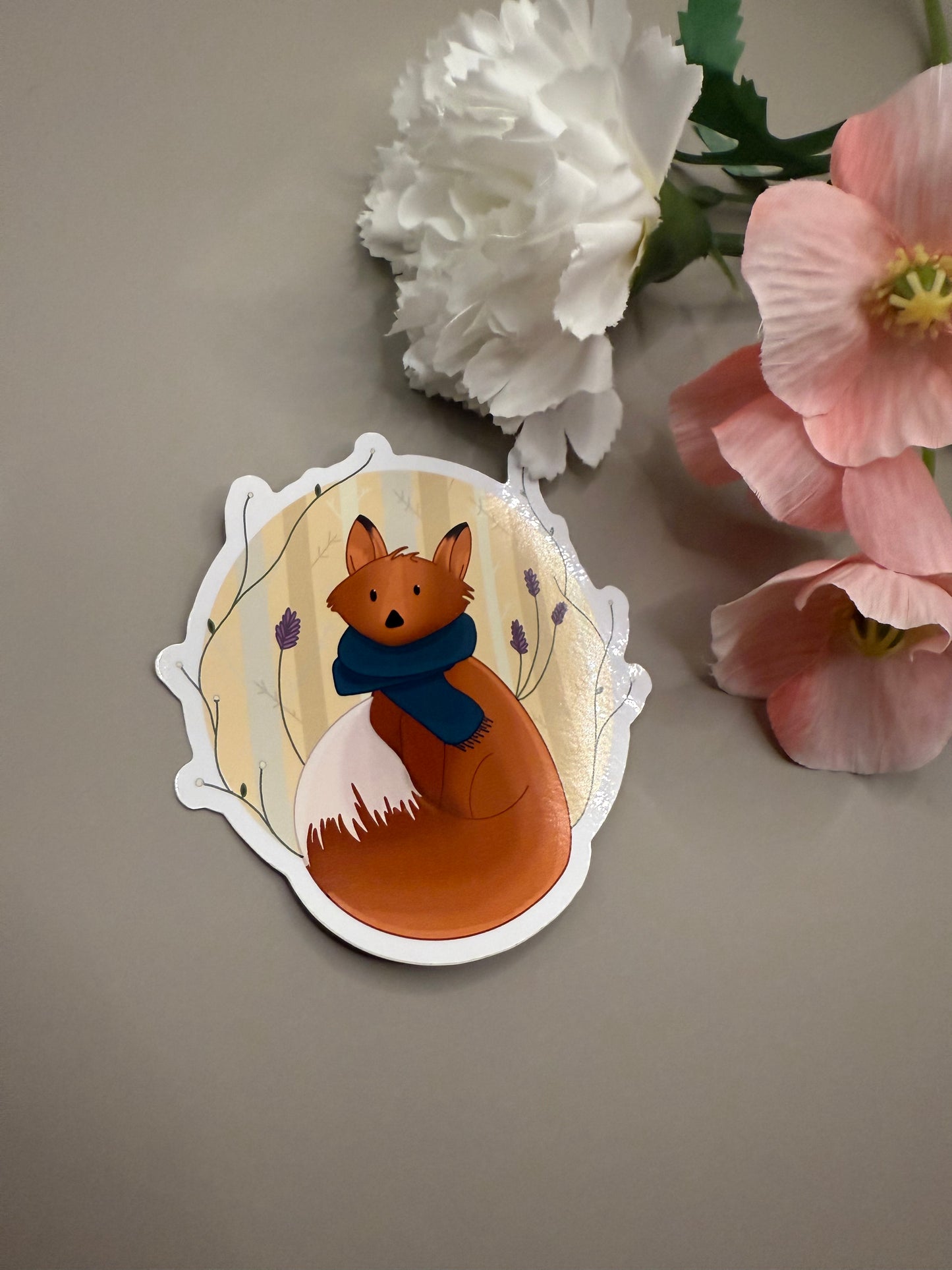 Cute Fox in Forest Sticker